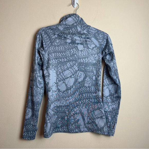 Nike Pro Dri-FIT Half Zip Gray Squiggle Spell Out Just Do It Pullover Small - Picture 5 of 15